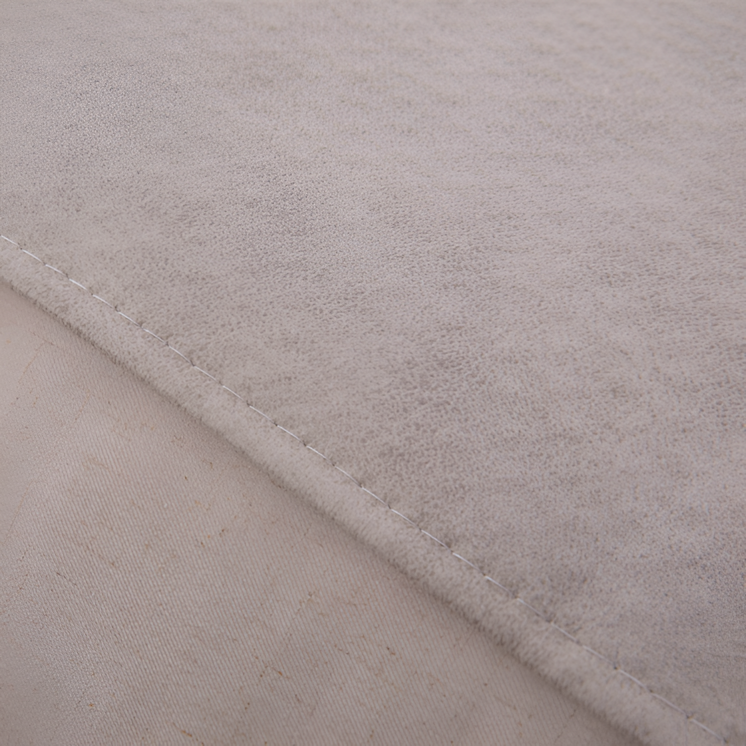 Manta Decorativa - Color Crema y Gris para Cama