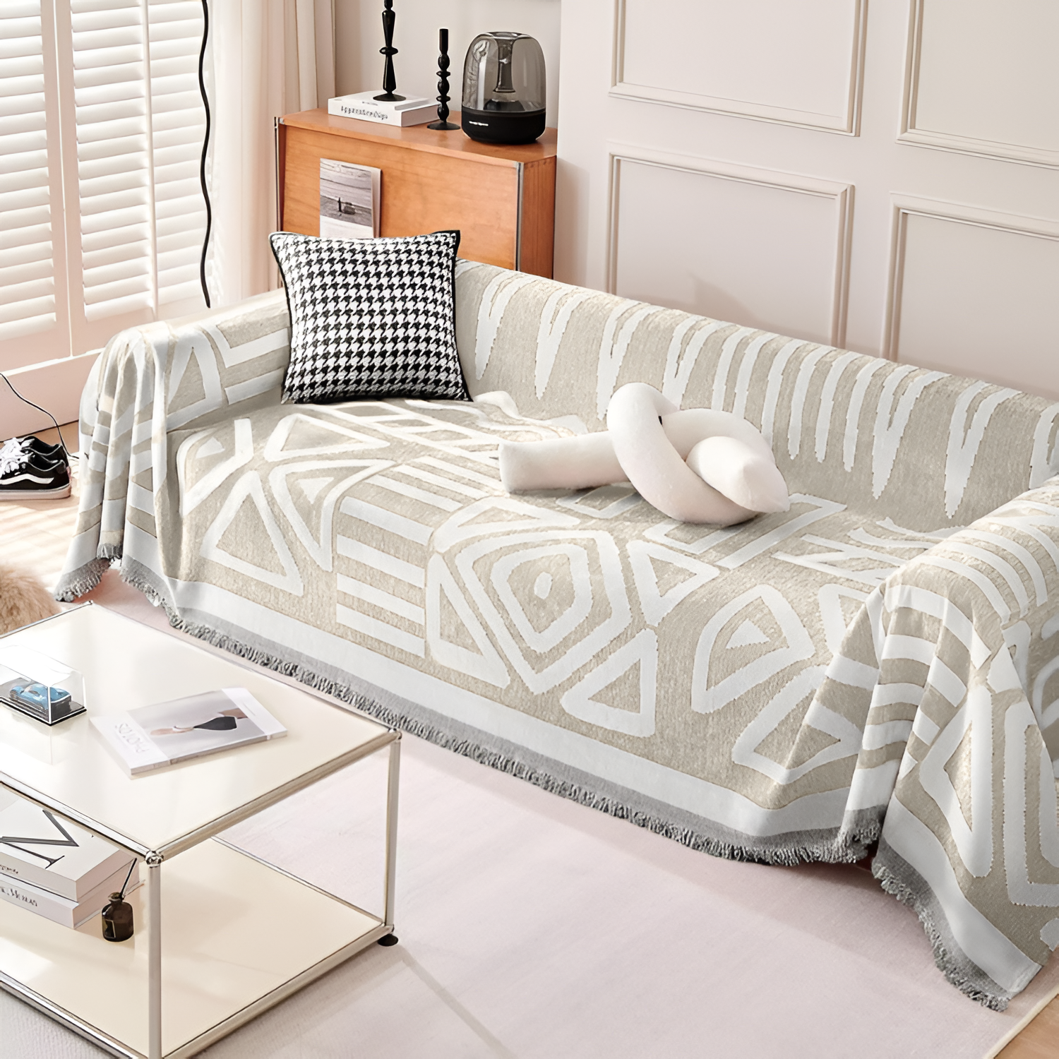Manta Geométrica para Sofá - Decoración Bohemio