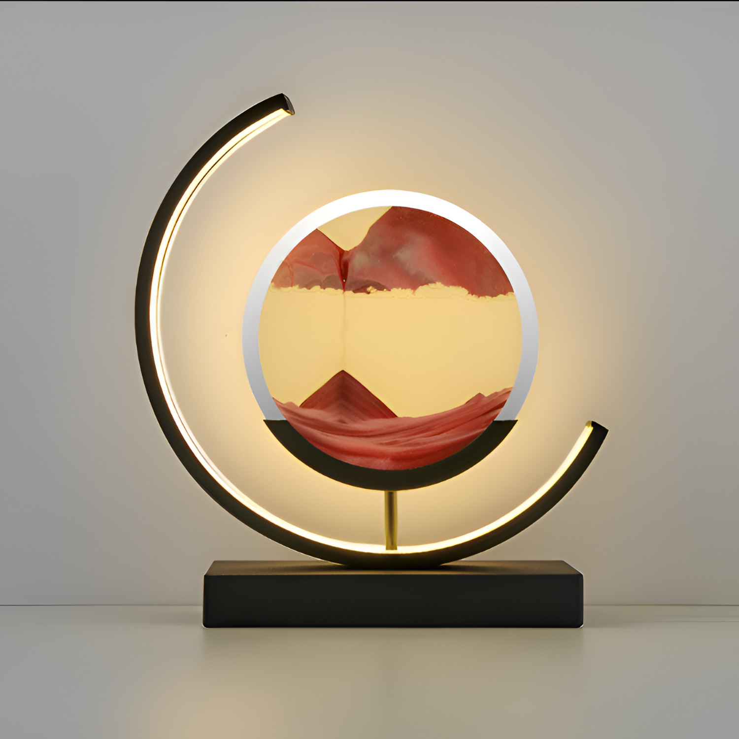 Lámpara Minimalista de Arena en Movimiento - Decorativa