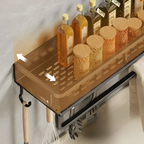 Estante Organizador De Pared Minimalista - Ranurado