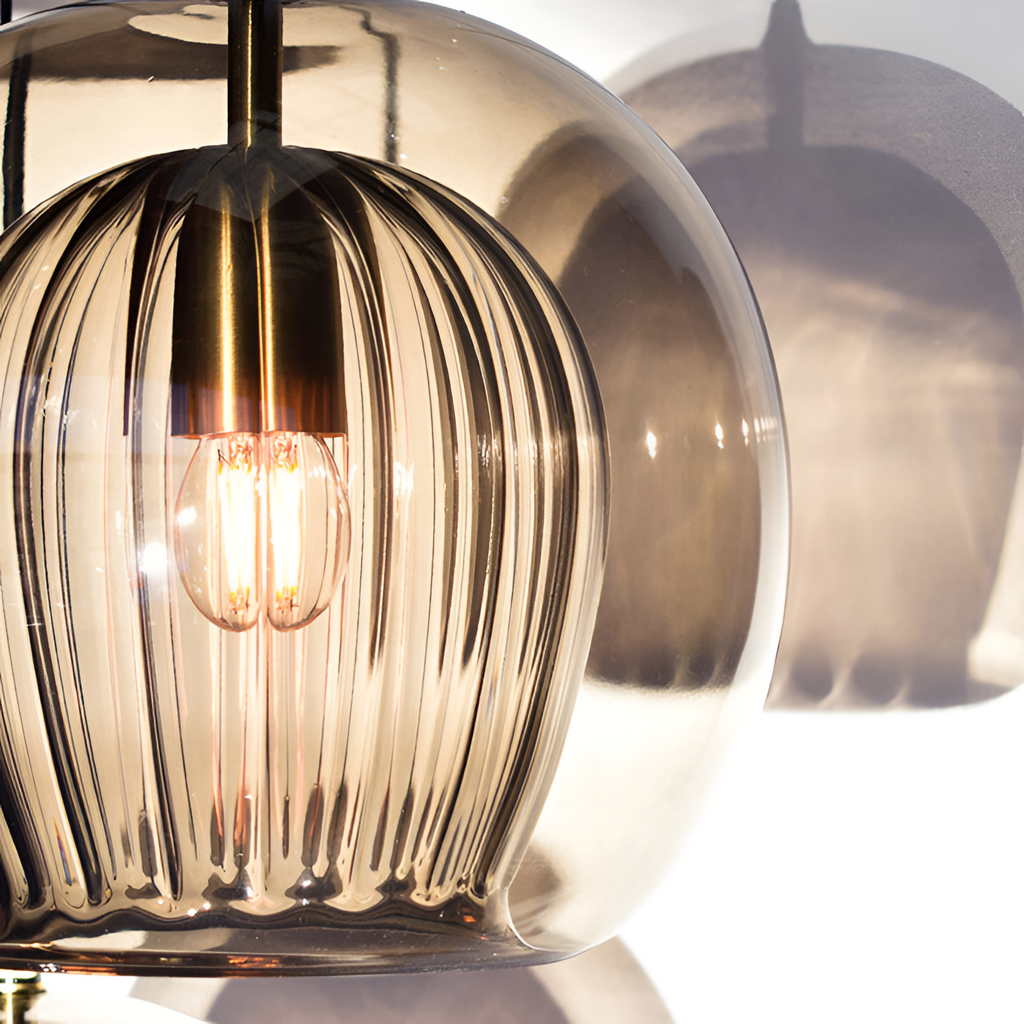 Lámpara Colgante Minimalista de Vidrio - Cableada