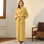 Bata Larga con Ribete de Contraste - Ropa de Dormir Unisex