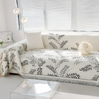 Funda de Sofá con Estampado Botánico - Manta Decorativa
