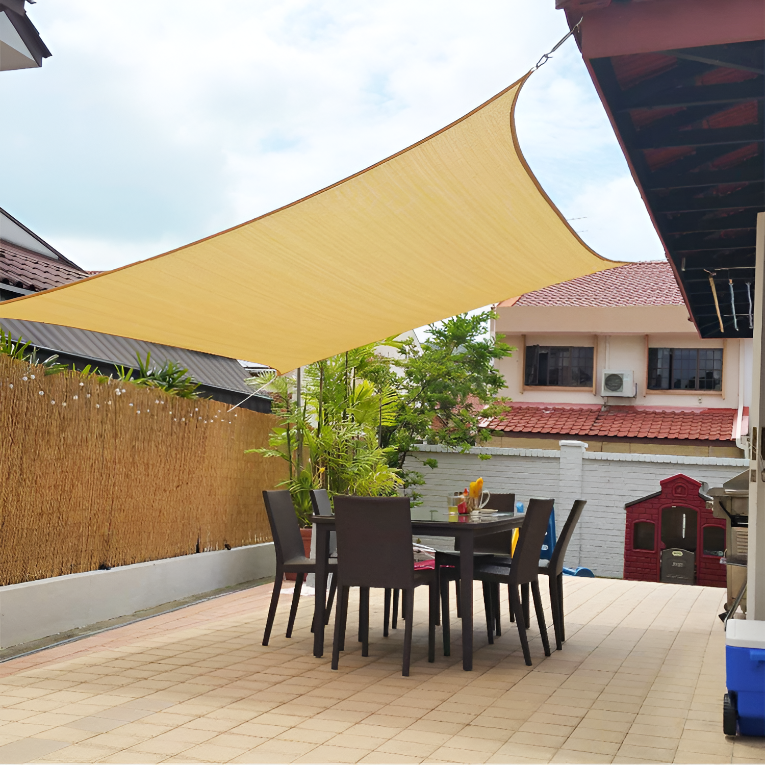 Toldo Vela de Tensión Anti-UV - Duradero