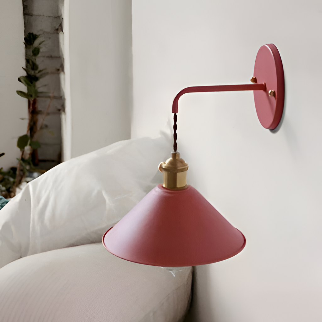 Aplique Pared Industrial Retro - Cable Trenzado
