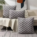 Funda de Cojín con Textura Relieve - Decoración de Hogar