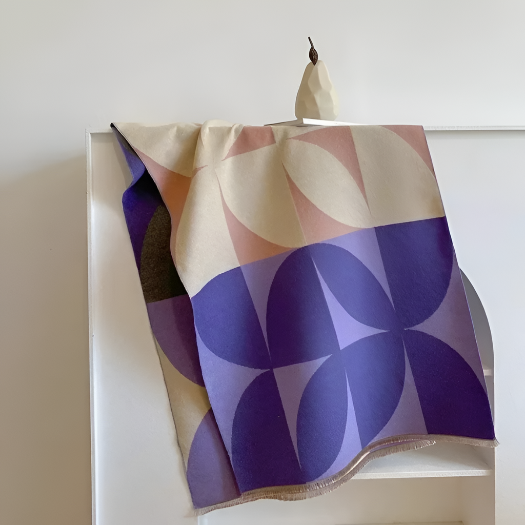 Chal Con Estampado Gráfico Geométrico - Estilo de Capas Diario