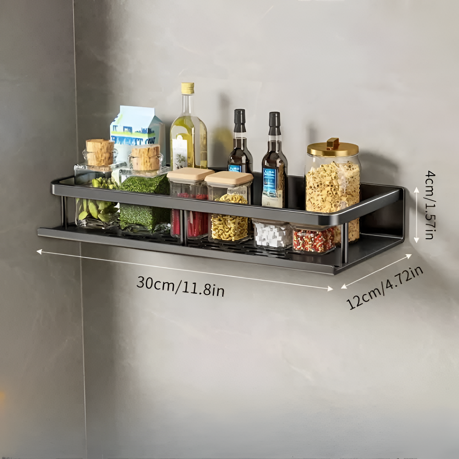 Estante Organizador De Pared Minimalista - Ranurado