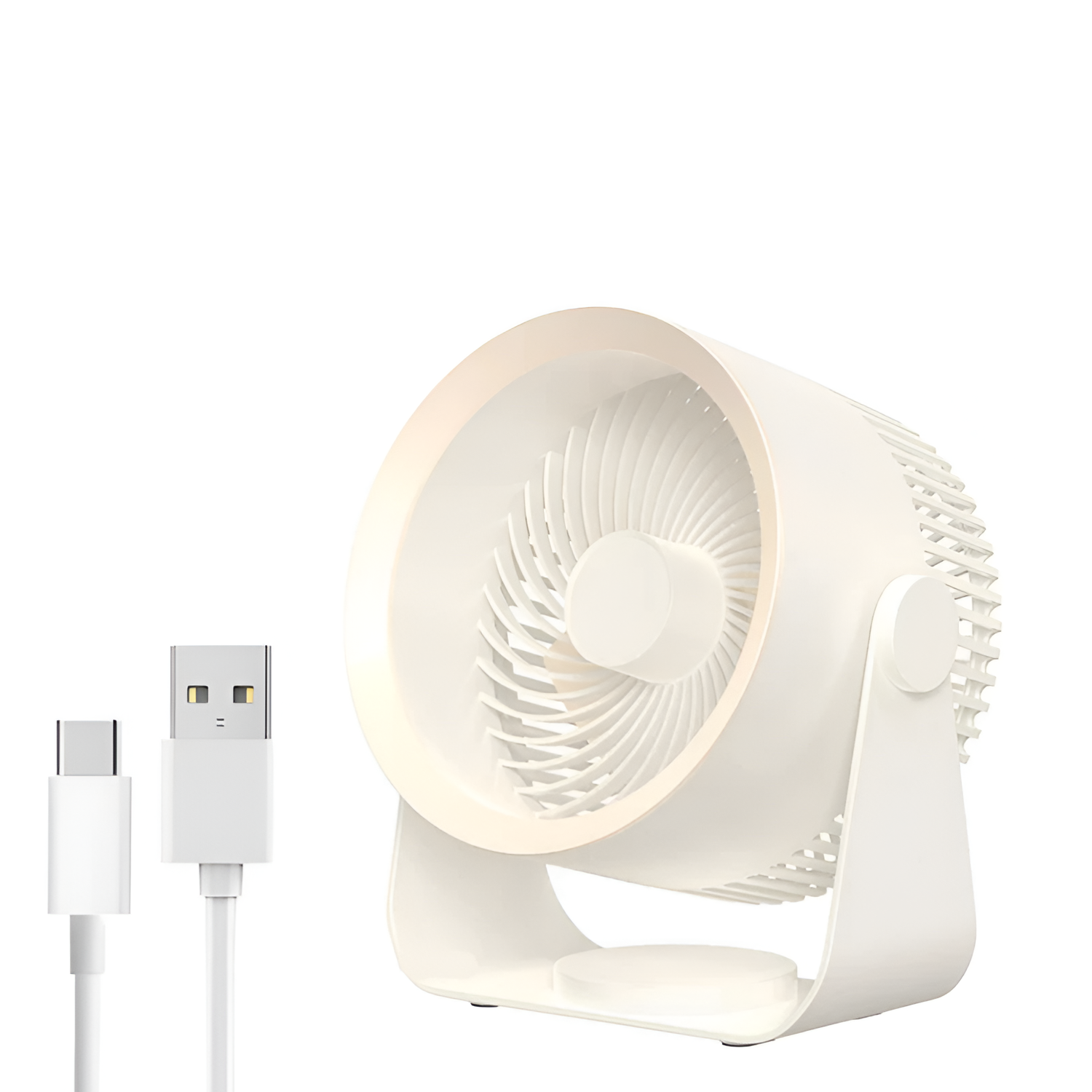 Ventilador de Mesa Inalámbrico Minimalista - Ajustable