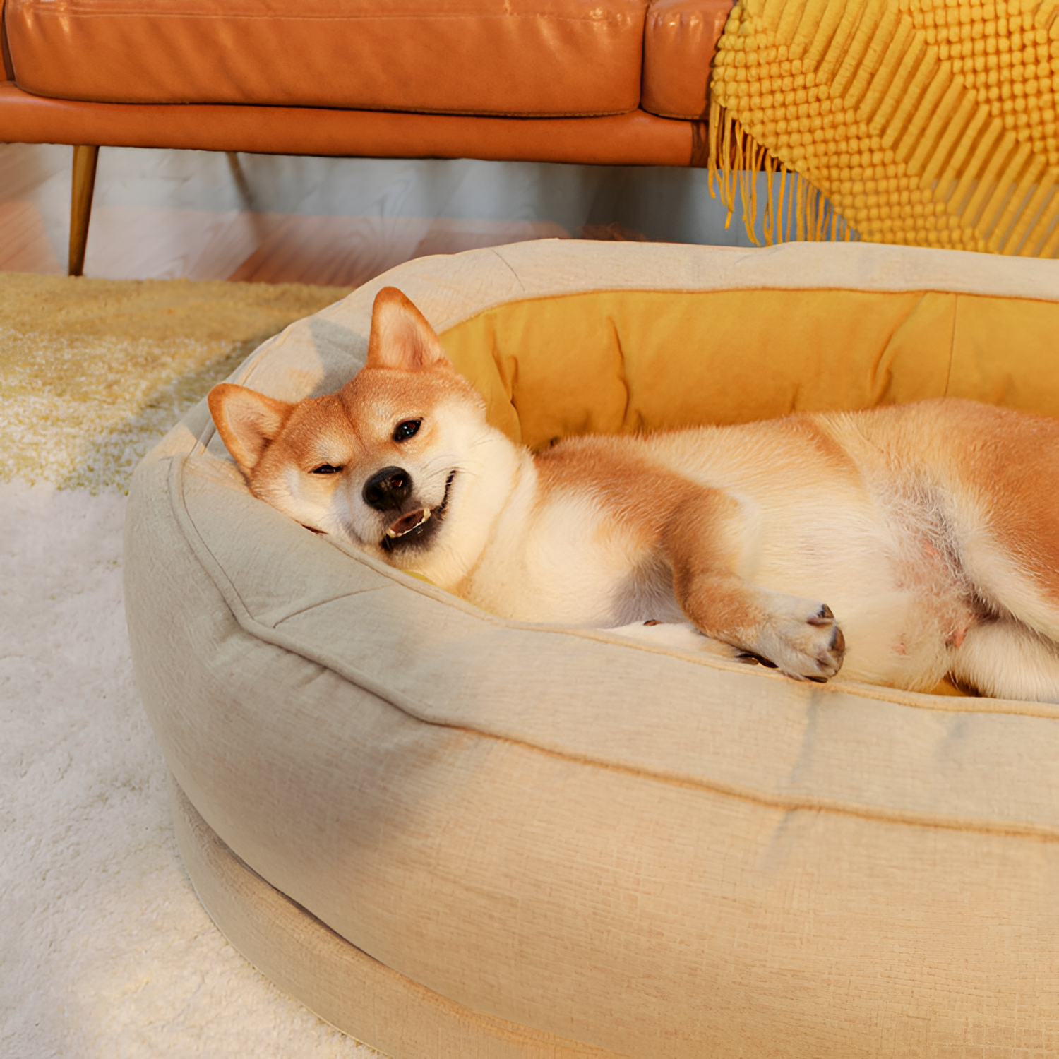 Cama Nido de Felpa para Mascotas - Relajante