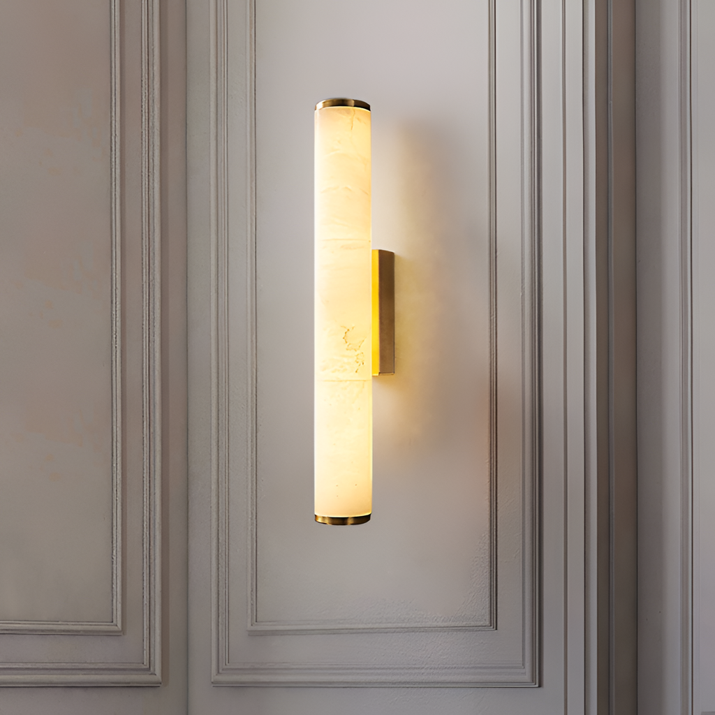 Aplique de Pared de Alabastro Minimalista - Lineal