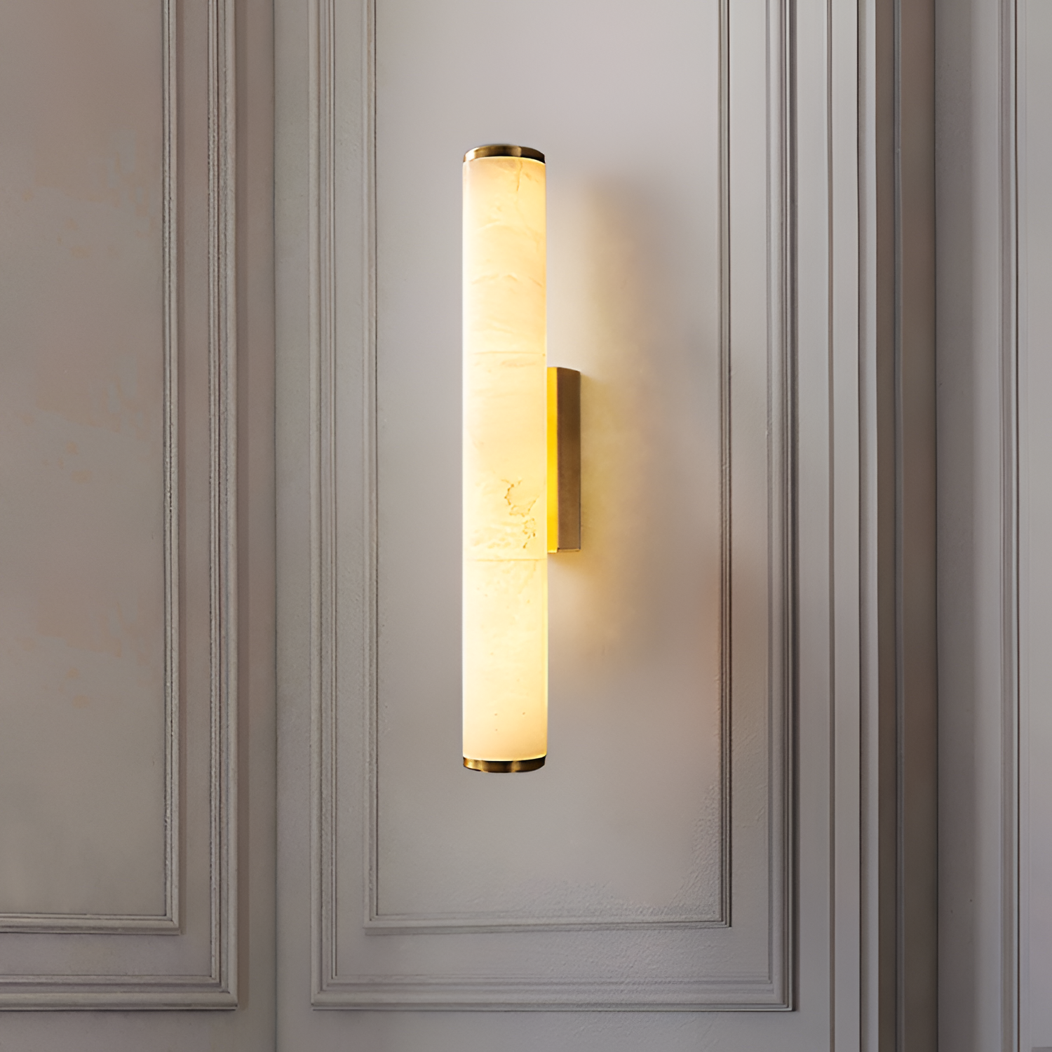 Aplique de Pared de Alabastro Minimalista - Lineal