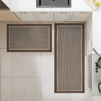 Alfombrilla Cocina Strata - Set Antideslizante Marrón