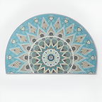 Alfombra Bohemia Mandala – Alfombra Semicircular Decorativa