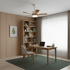 Ventilador de Techo con Aspas Curvas Minimalista - Regulable