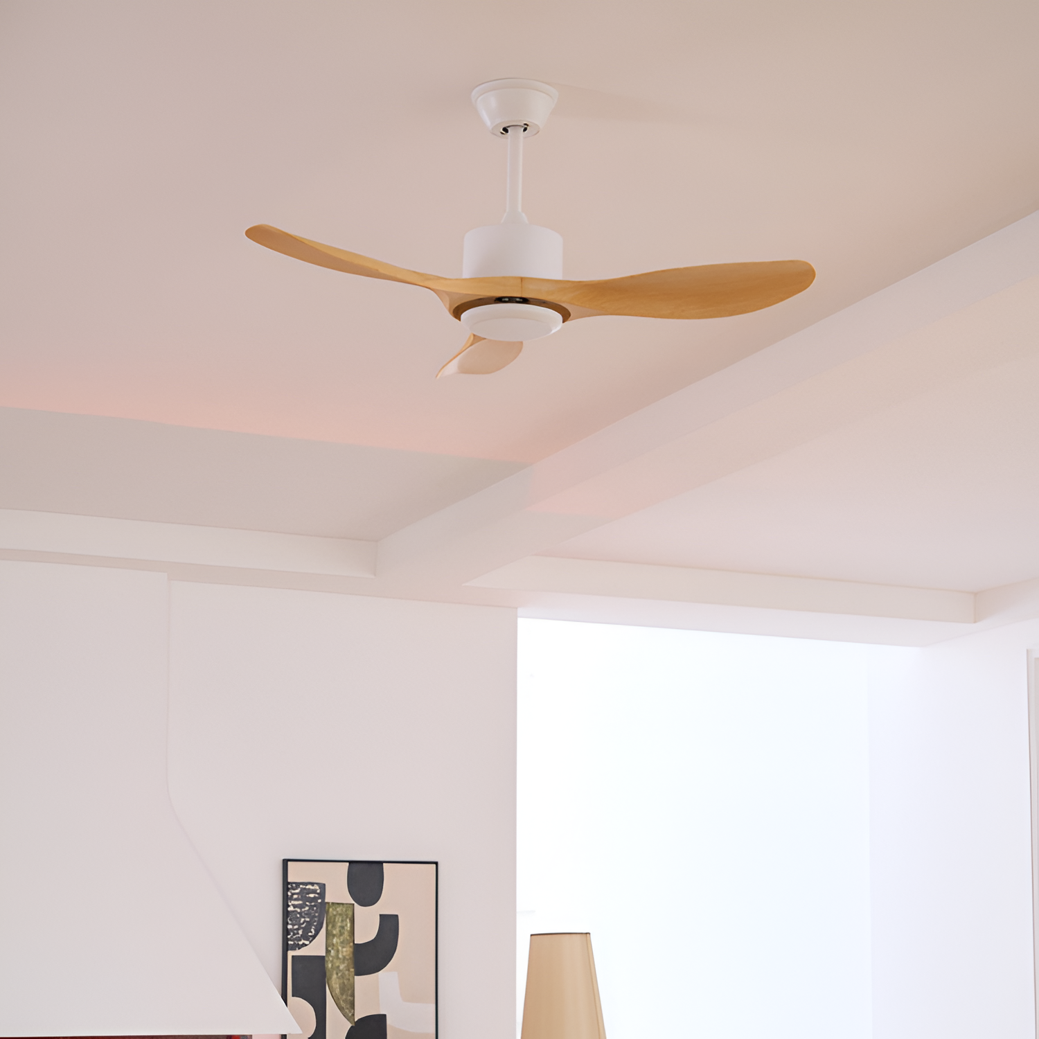 Ventilador Techo TresAspas Minimalista - Regulable