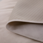 Manta Decorativa - Color Crema y Gris para Cama