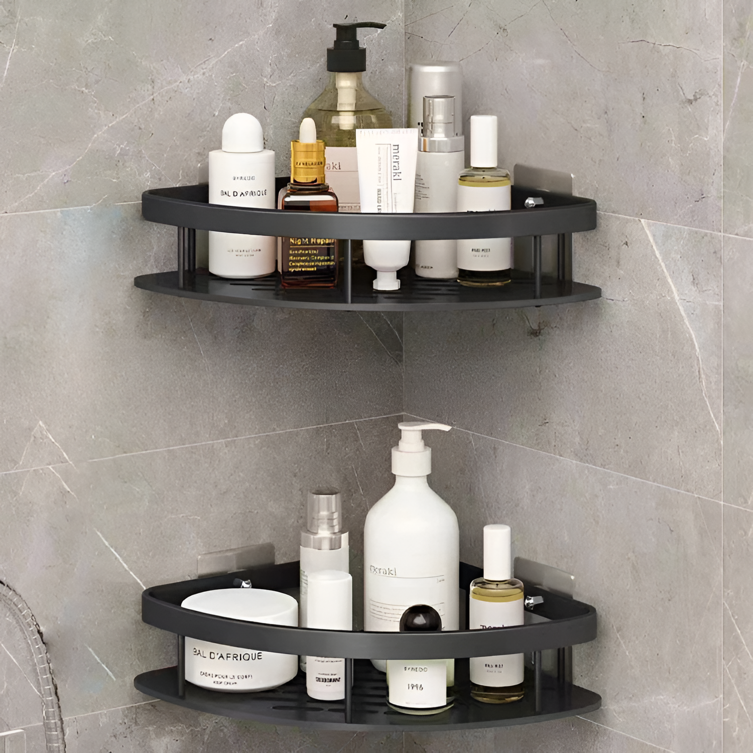 Organizador de Esquina - Estante de Pared Adhesivo
