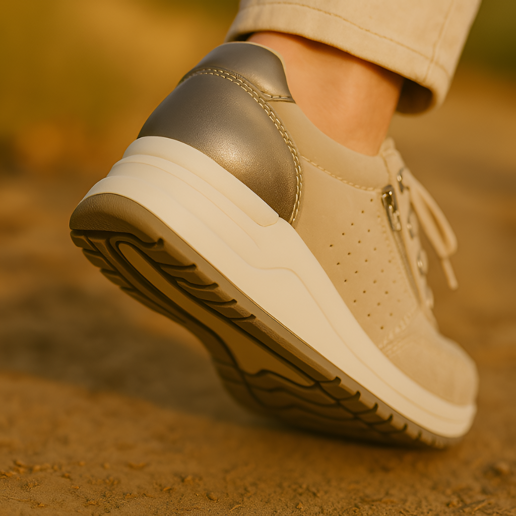 Tenis Para Mujer Con Cremallera Lateral Y Cordones - Brunch De Fin De Semana