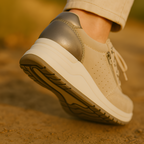Tenis Para Mujer Con Cremallera Lateral Y Cordones - Brunch De Fin De Semana