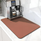 Alfombrilla de bar de café de secado rápido con diatomita absorbente, diseño elegante en mármol, tamaño 30x50 12