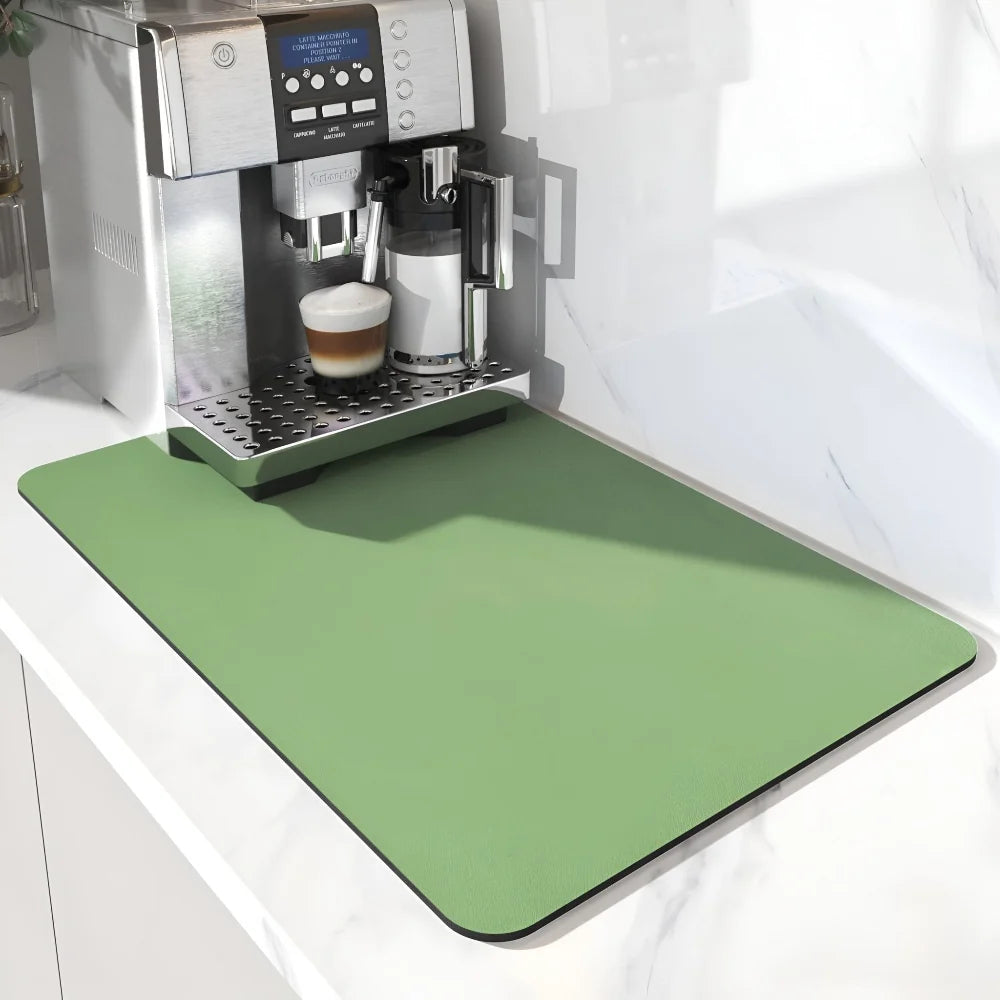 Alfombrilla de bar de café de secado rápido con diatomita absorbente, diseño elegante en mármol, tamaño 30x50 6