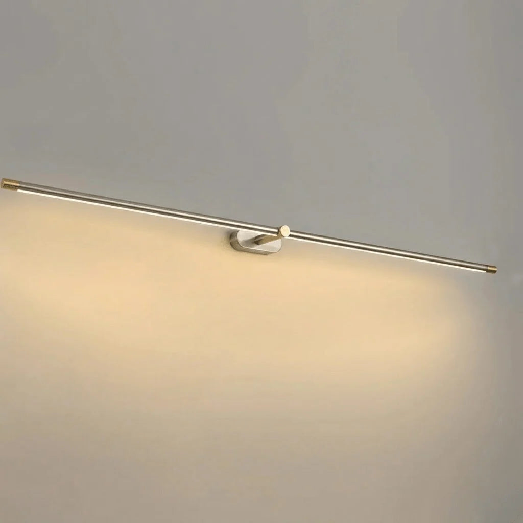 Aplique de pared LED inalámbrico con control remoto y carga USB, diseño moderno ideal para iluminación de dormitorio y baño. 10