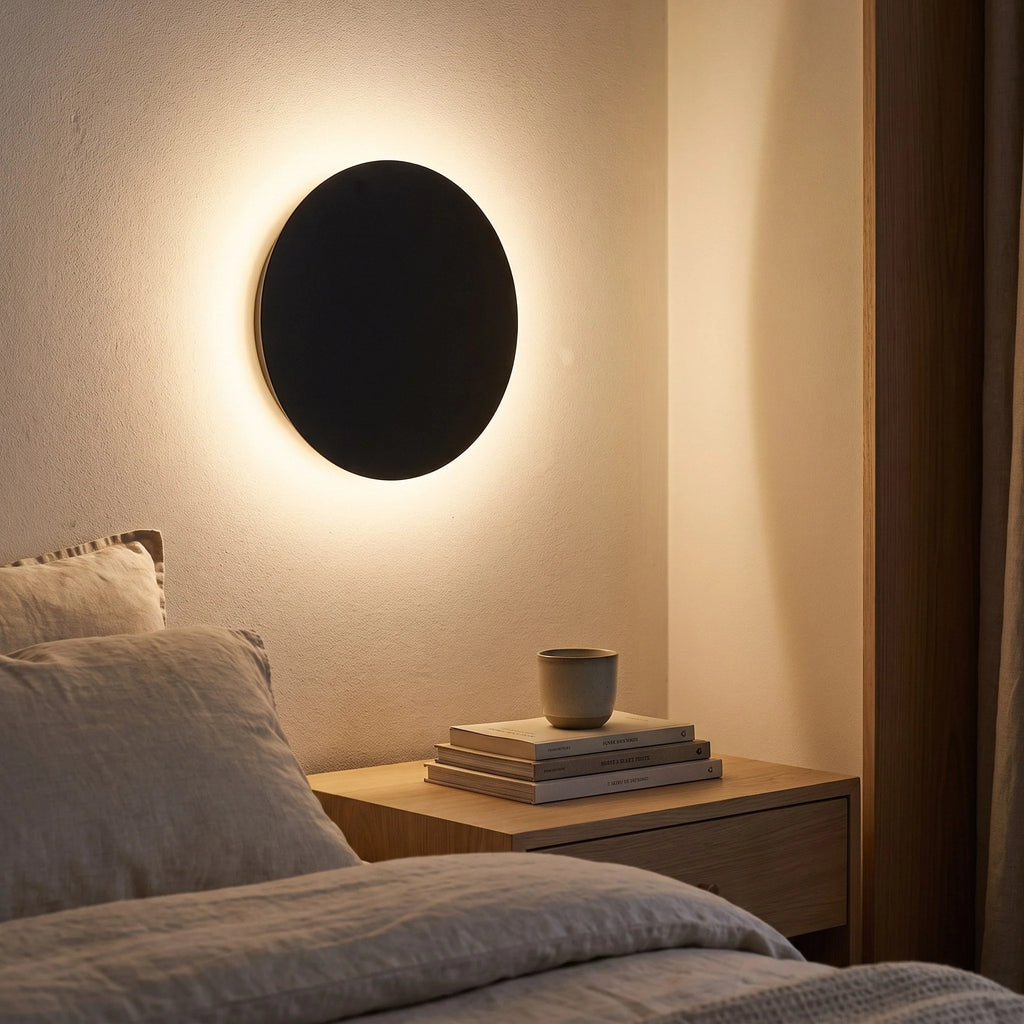 Aplique de pared LED inalámbrico en color negro o blanco, con control táctil y diseño minimalista, ideal para iluminar espacios modernos. 2