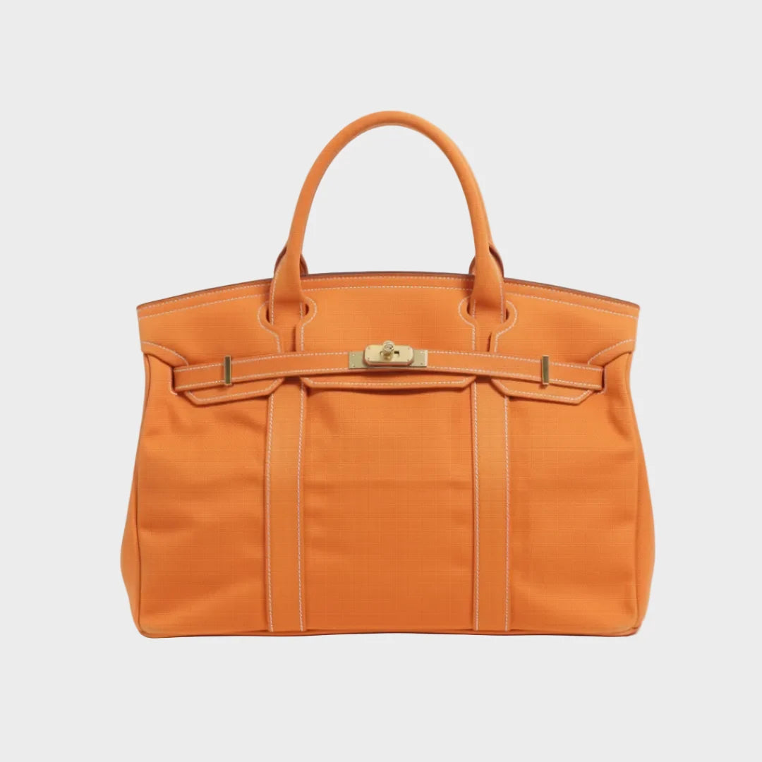 Bolso tote mujer resistente al agua con asas reforzadas, diseño rústico y minimalista en lona de lino, ideal para uso diario y 11