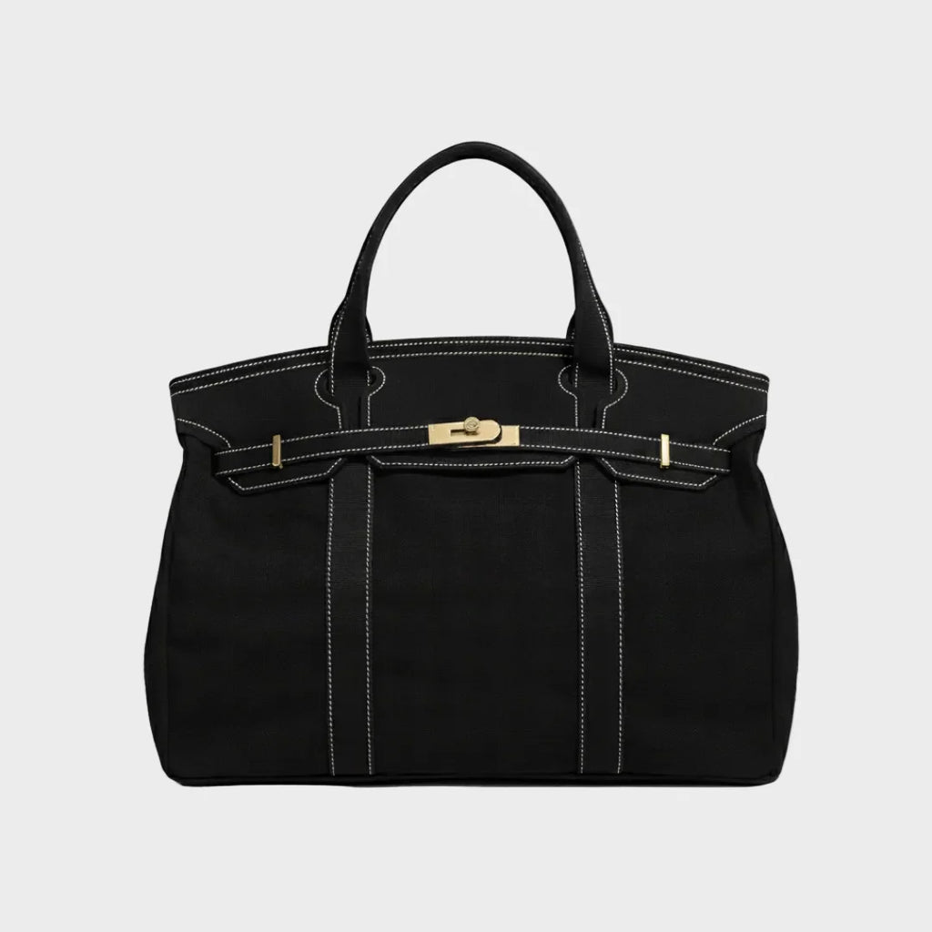 Bolso tote mujer resistente al agua con asas reforzadas, diseño rústico y minimalista en lona de lino, ideal para uso diario y 6