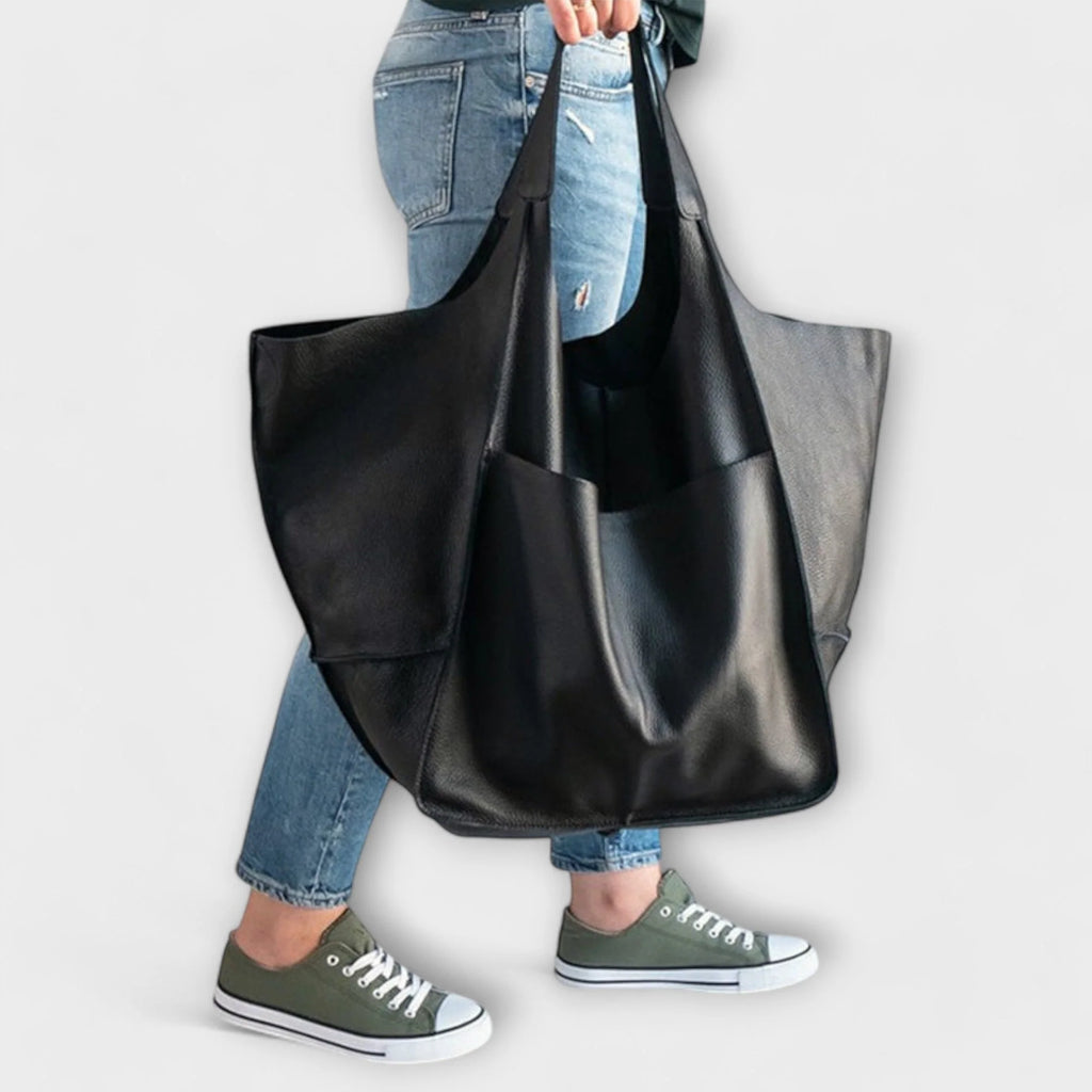 Bolso de hombro para mujer multifuncional de cuero sintético PU, elegante y espacioso, disponible en varios colores. 10