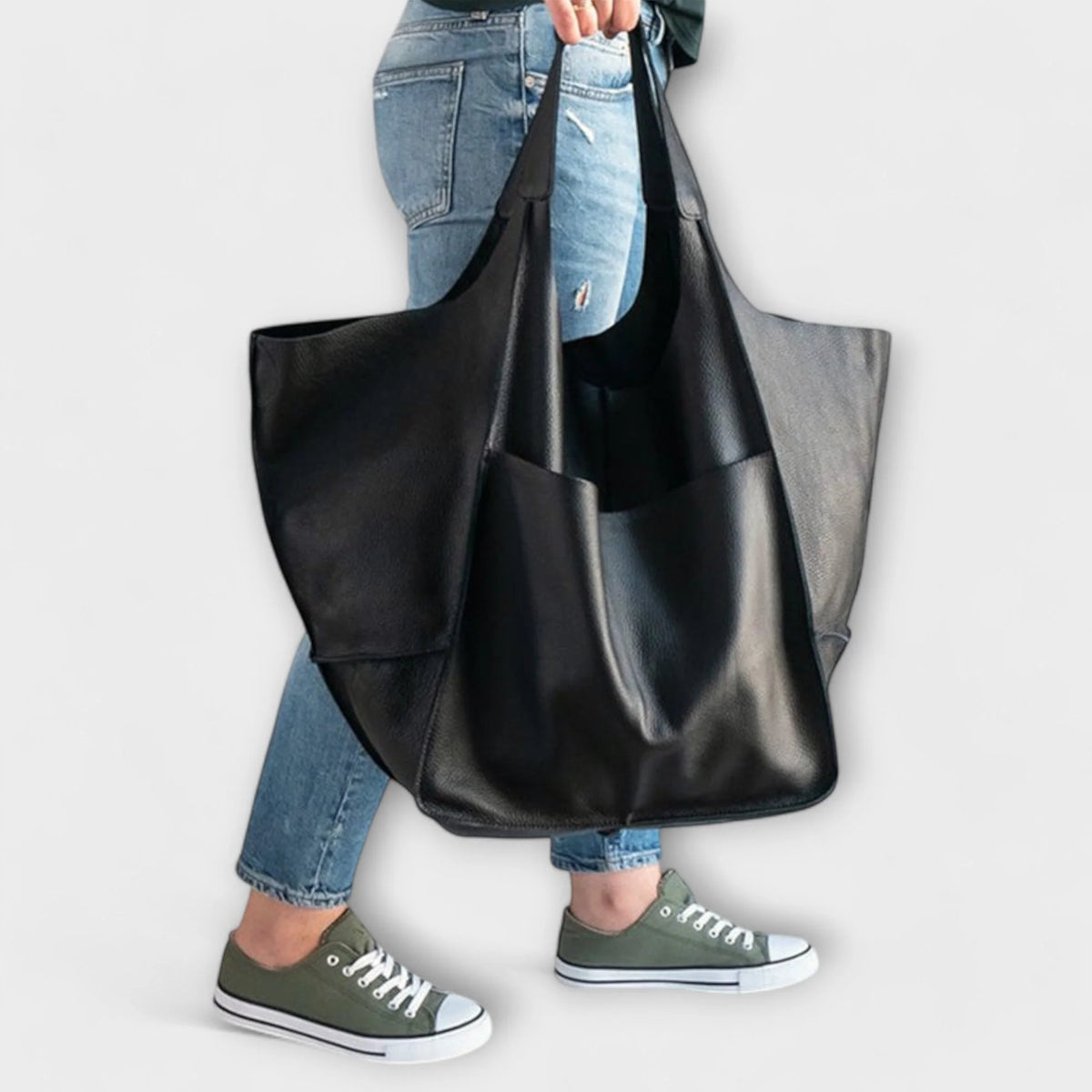 Bolso de hombro para mujer multifuncional de cuero sintético PU, elegante y espacioso, disponible en varios colores. 10