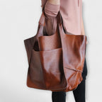Bolso de hombro para mujer multifuncional de cuero sintético PU, elegante y espacioso, disponible en varios colores. 4