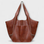 Bolso de hombro para mujer multifuncional de cuero sintético PU, elegante y espacioso, disponible en varios colores. 5