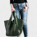 Bolso de hombro para mujer multifuncional de cuero sintético PU, elegante y espacioso, disponible en varios colores. 7