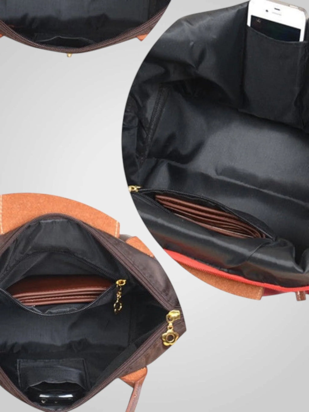 Bolso de hombro para mujer en cuero sintético negro, con correa ajustable, diseño amplio y elegante, ideal para el uso diario. 4