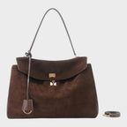 Bolso de hombro de mujer de piel de vacuno con solapa magnética y correa ajustable, diseño elegante y funcional ideal para cualquier 2