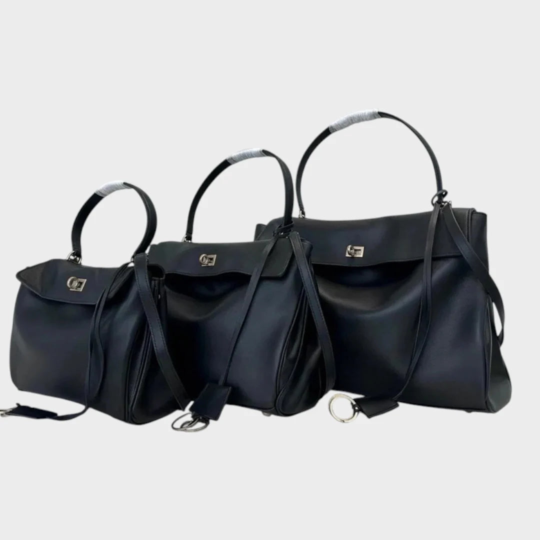 Bolso de hombro de mujer de piel de vacuno con solapa magnética y correa ajustable, diseño elegante y funcional ideal para cualquier 4