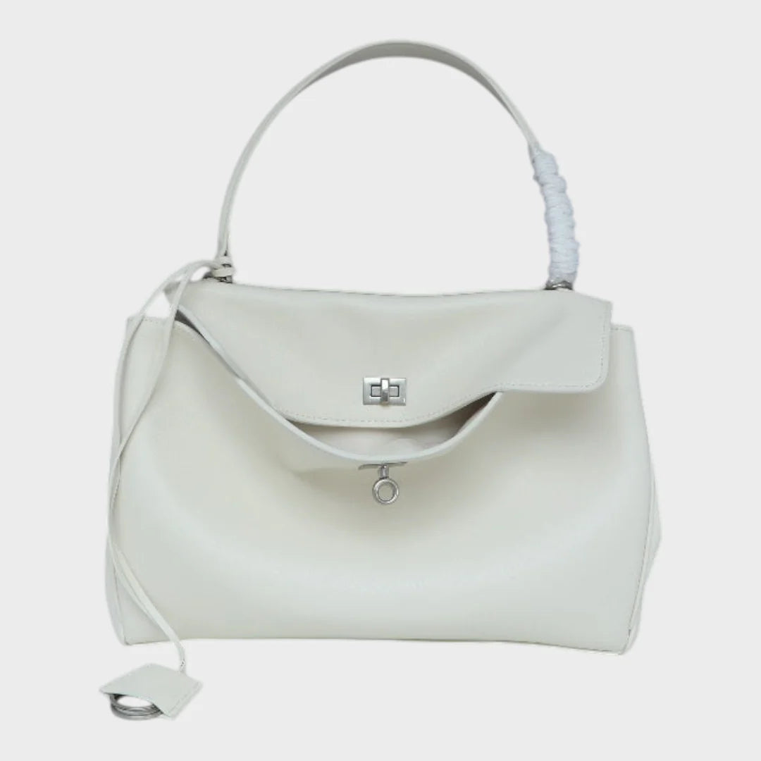 Bolso de hombro de mujer de piel de vacuno con solapa magnética y correa ajustable, diseño elegante y funcional ideal para cualquier 7