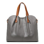 Bolso de mano para mujer de piel de vacuno con textura lichi, espacioso y elegante, con correa ajustable ideal para cualquier ocasión 0