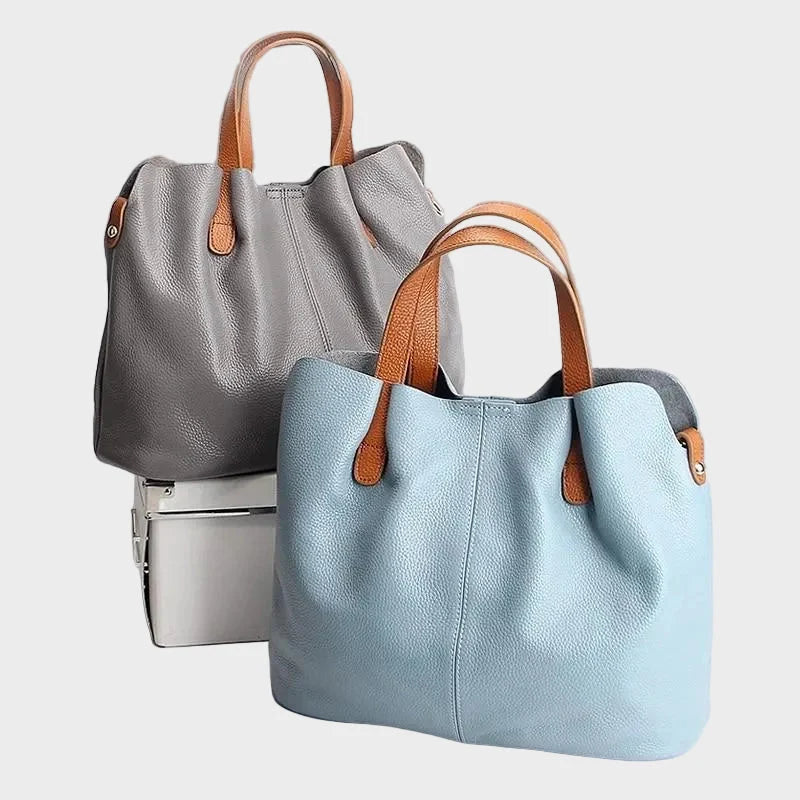 Bolso de mano para mujer de piel de vacuno con textura lichi, espacioso y elegante, con correa ajustable ideal para cualquier ocasión 8
