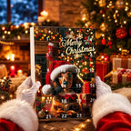 Calendario de Adviento con 24 adornos navideños de perro salchicha, ideal para decorar el árbol de Navidad, fabricado en 0