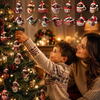 Calendario de Adviento con 24 adornos navideños de perro salchicha, ideal para decorar el árbol de Navidad, fabricado en 4