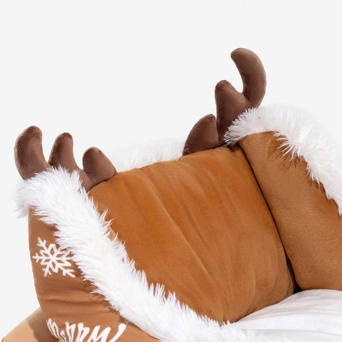Cama para perros trineo navideño con base antideslizante y terciopelo suave, perfecta para perros pequeños y grandes, ideal 1