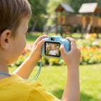 Cámara de fotos infantil con video HD, tarjeta de 64 GB incluida, diseño resistente y fácil de usar para niños. 2