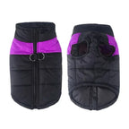 Chaqueta impermeable acolchada para perros con cremallera y anilla en D, disponible en tallas XS a 6XL, ideal 2