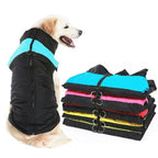 Chaqueta impermeable acolchada para perros con cremallera y anilla en D, disponible en tallas XS a 6XL, ideal 5
