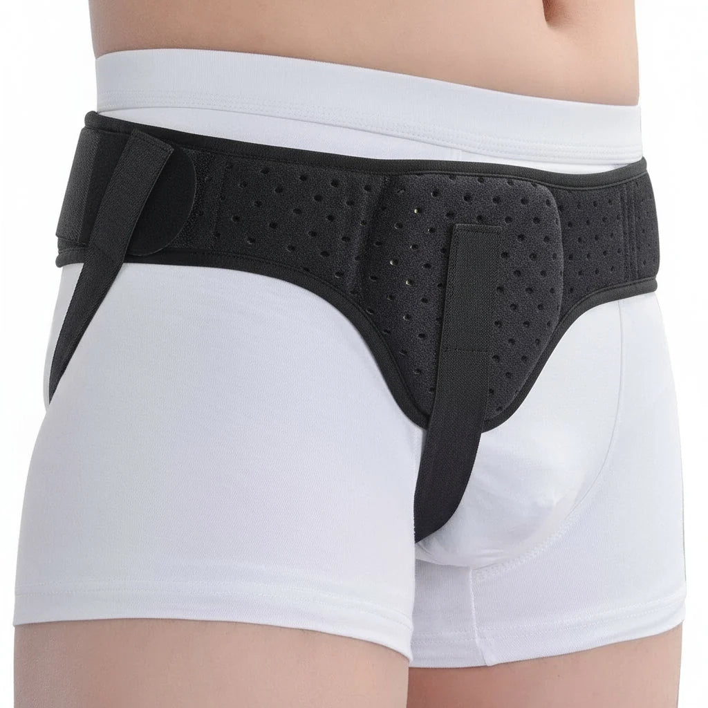 Cinturón de soporte para hernias con almohadilla extraíble, fabricado en neopreno ajustable, ideal para brindar comodidad y soporte en 0