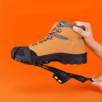 Clavos para zapatos diseñados para tracción en hielo y nieve, con un diseño flexible y ajuste seguro, fabricados en caucho y acero. 1