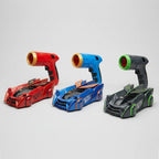 Coche teledirigido trepador de pared con control remoto láser y batería recargable USB, ideal para diversión en interiores. 5